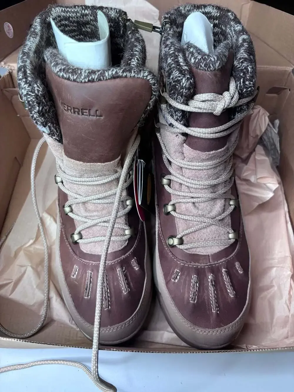 Merrell Siren 4 Thermo Mid Zip Waterproof Women's Hiking Boots in Hazel